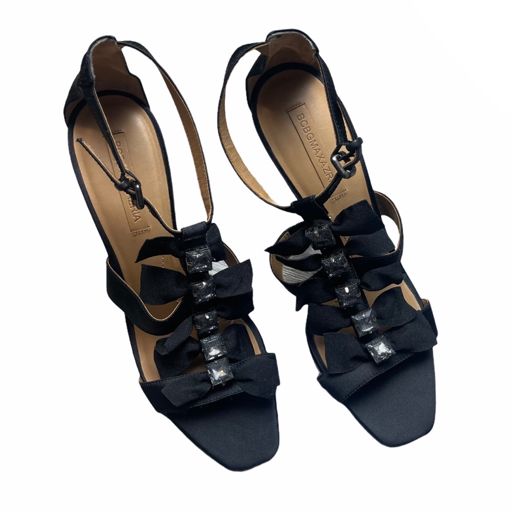 Bcbgmaxazria Adabella Satin Strappy Evening Pumps